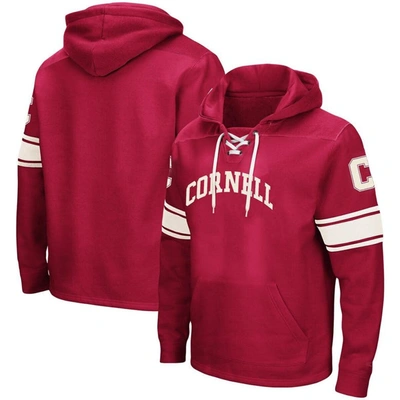 Colosseum Red Cornell Big Red 2.0 Lace-up Pullover Hoodie