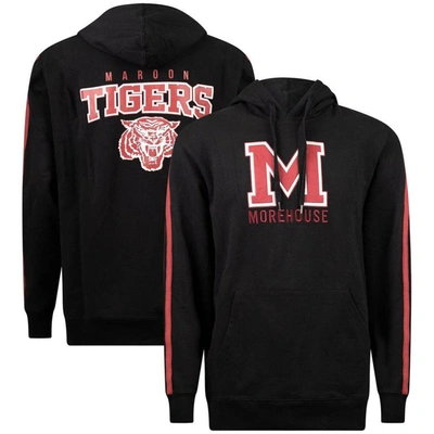 Fisll Black Morehouse Maroon Tigers Oversized Stripes Pullover Hoodie
