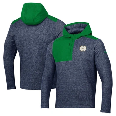 Under Armour Navy Notre Dame Fighting Irish Survivor Fleece Hoodie Quarter-zip Jacket