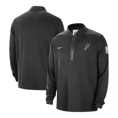 Nike Black San Antonio Spurs Authentic Performance Half-zip Jacket