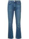 Re/done Comfort Stretch Mid-rise Kick Flare Jeans In Blue