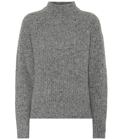 Agnona Wool And Cashmere Sweater In Grey