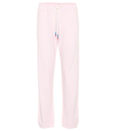 Tory Sport Cotton And Cashmere Trackpants In Pink