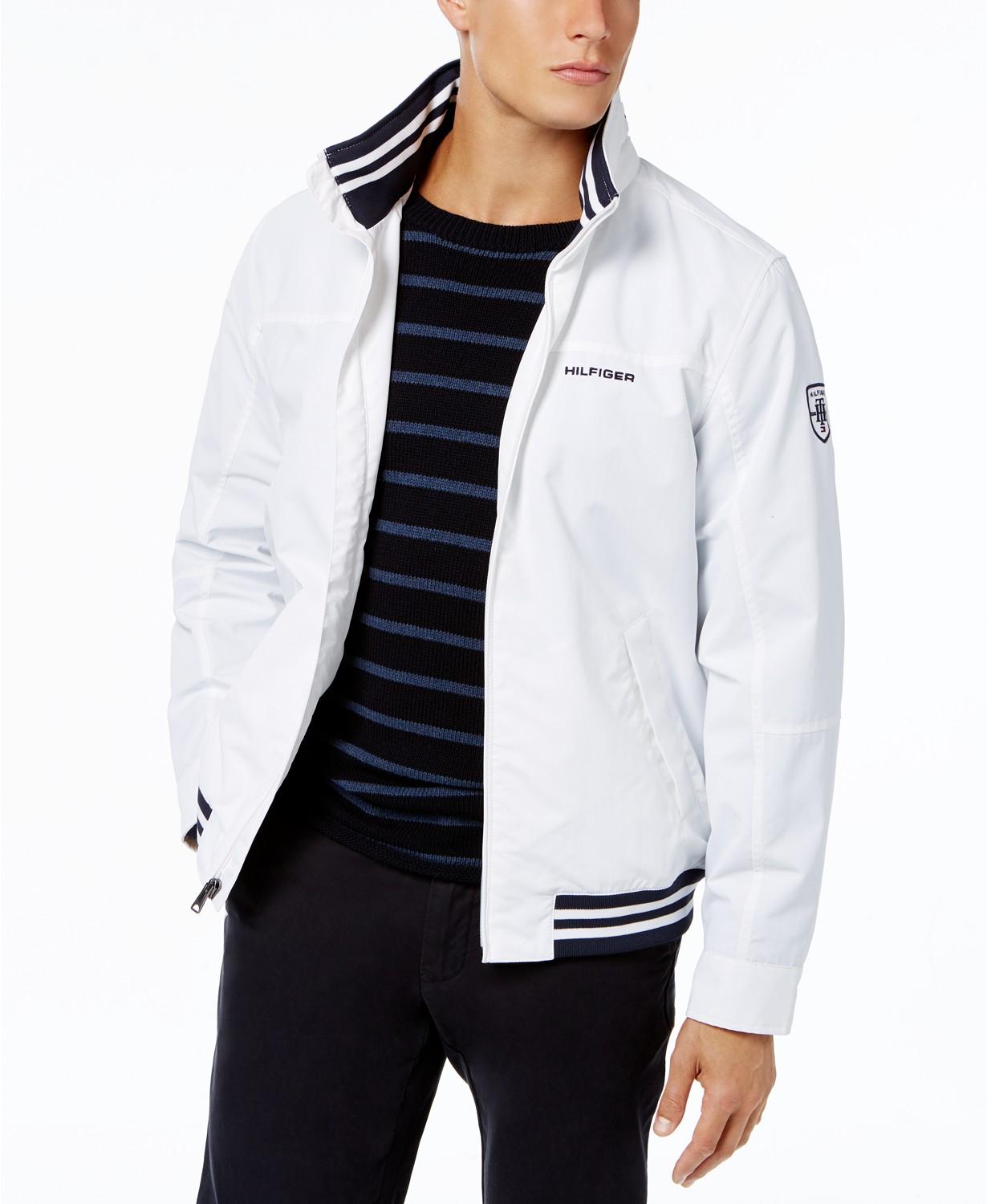 Tommy Hilfiger Men's Regatta Jacket, Created For Macy's In Bright White