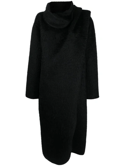 The Row Coat In Schwarz