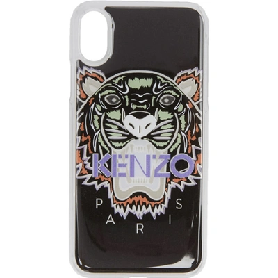 Kenzo Black 3d Tiger Iphone X Case In 99 Black