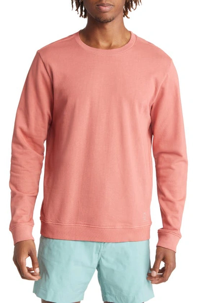 Onia Garment Dye French Terry Sweatshirt In Rose Dawn