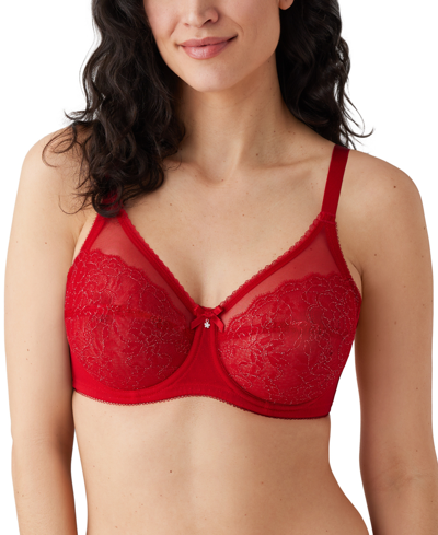 Wacoal Retro Chic Bra In Barbados Cherry Lurex