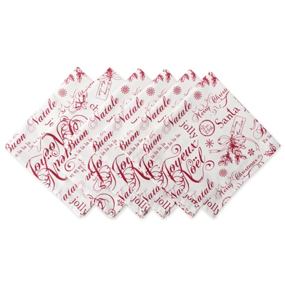 Dii Joyeux Noel Collection Napkin (set Of 6)