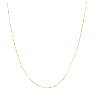 Crystal Haze 40cm Box Chain Necklace In Metallic