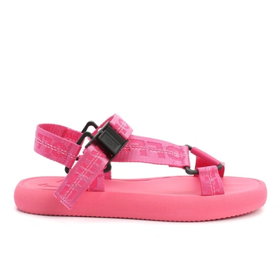 Off-white Off White Off White Logo Strap Sandals In Pink