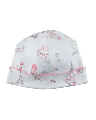 Kissy Kissy Parisian Stroll Printed Baby Hat In Multi