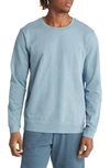 Onia Garment Dye French Terry Sweatshirt In Hazy Cloud