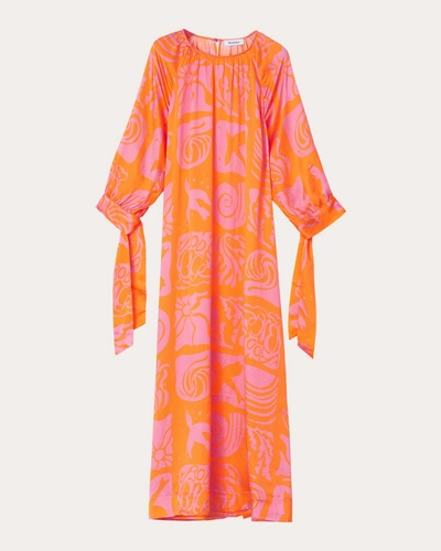 Rodebjer Women's Wava Youthquake Maxi Dress In Orange