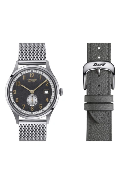 Tissot Heritage Small Second 1938 Watch, 39mm In Black/gray