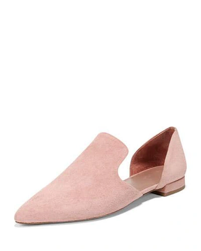 Vince Damris Two-piece Suede Loafer Flat