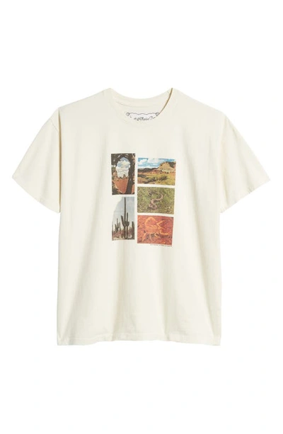 One Of These Days Lost Highway Cotton Graphic T-shirt In Bone