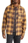 One Of These Days San Marcos Plaid Flannel Button-up Shirt In Saffron