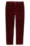 Vineyard Vines Kids' Corduroy 5-pocket Pants In Crimson