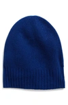 Nordstrom Recycled Cashmere Blend Beanie In Blue Sodalite