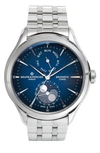 Baume & Mercier Clifton Automatic Moon Phase Bracelet Watch, 42mm In Lacquered Blue