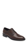 Hugo Boss Derrek Cap Toe Derby In Dark Brown