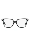 Tiffany & Co 54mm Square Optical Glasses In Black Blue