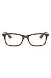 Ray Ban 54mm Optical Glasses In Matte Havana