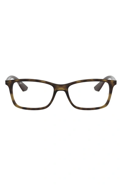 Ray Ban 54mm Optical Glasses In Matte Havana