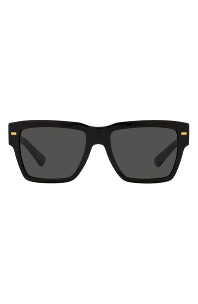 Dolce & Gabbana 55mm Square Sunglasses In Black