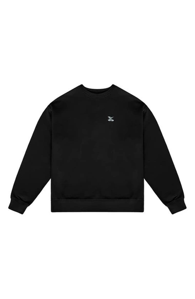 Quiet Golf Society Crewneck Sweatshirt In Black