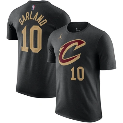 Jordan Brand Darius Garland Black Cleveland Cavaliers 2022/23 Statement Edition Name & Number T-shir