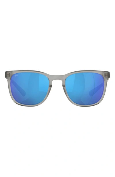 Costa Del Mar Sullivan 53mm Mirrored Polarized Square Sunglasses In Grey Tort
