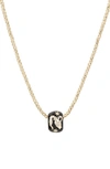 Adina Reyter Diamond Zodiac Pendant Necklace In Yellow Gold / Aquarius