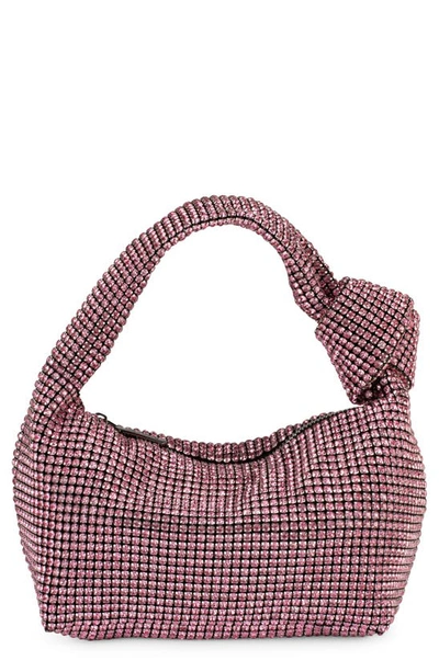 Olga Berg Polly Crystal Shoulder Bag In Pink
