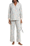 Pj Salvage Cotton Flannel Pajamas In Light Grey