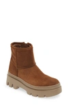 Paul Green Shelly Faux Fur Lined Boot In Toffee Soft Suede