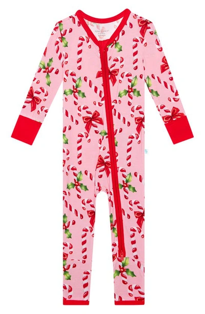 Posh Peanut Babies' Kids' Helen Fitted Convertible Footie Pajamas In Light/ Pastel Pink
