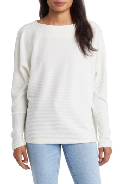 CASLON SNAP CUFF DOLMAN SLEEVE RIB TOP 