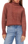 1.state Back Cutout Turtleneck Sweater In Multi