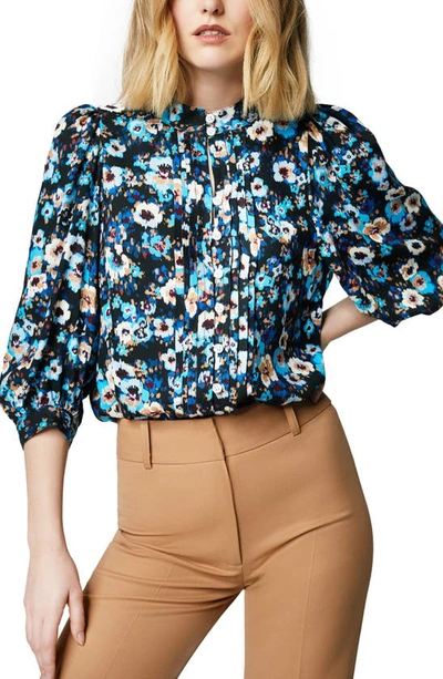 Smythe Frontier Three-quarter Sleeve Blouse In Multi