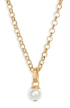 Dean Davidson Manhattan Pendant Necklace In Pearl/ Gold