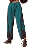 Fp Movement Mesmerize Me Colorblock Cargo Pants In Spruced Up