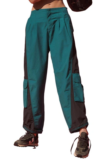 Fp Movement Mesmerize Me Colorblock Cargo Pants In Spruced Up