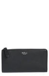 Mulberry Long Zip Around Leather Continental Wallet In Black