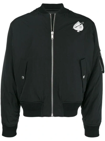 Givenchy Logo Bomber Jacket In Black