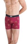 Saxx Ultra Super Soft 2-pack Relaxed Fit Boxer Briefs In Special Delivery/ Merry Bright