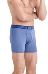 Saxx Ultra Super Soft 3-pack Relaxed Fit Boxer Briefs In Merry Brght/ Snowflake/ Navy