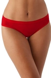 Wacoal Understated Cotton Blend Bikini In Barbados Cherry
