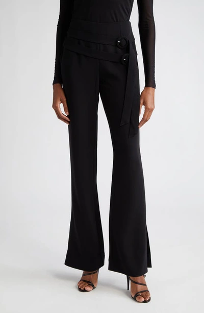 Cinq a Sept Ryn Pleated Wide-Leg Ankle Pants